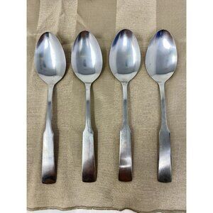 Vintage Rogers Plymouth Cove Stainless Set Of 4 Dinner Spoons Tablespoons